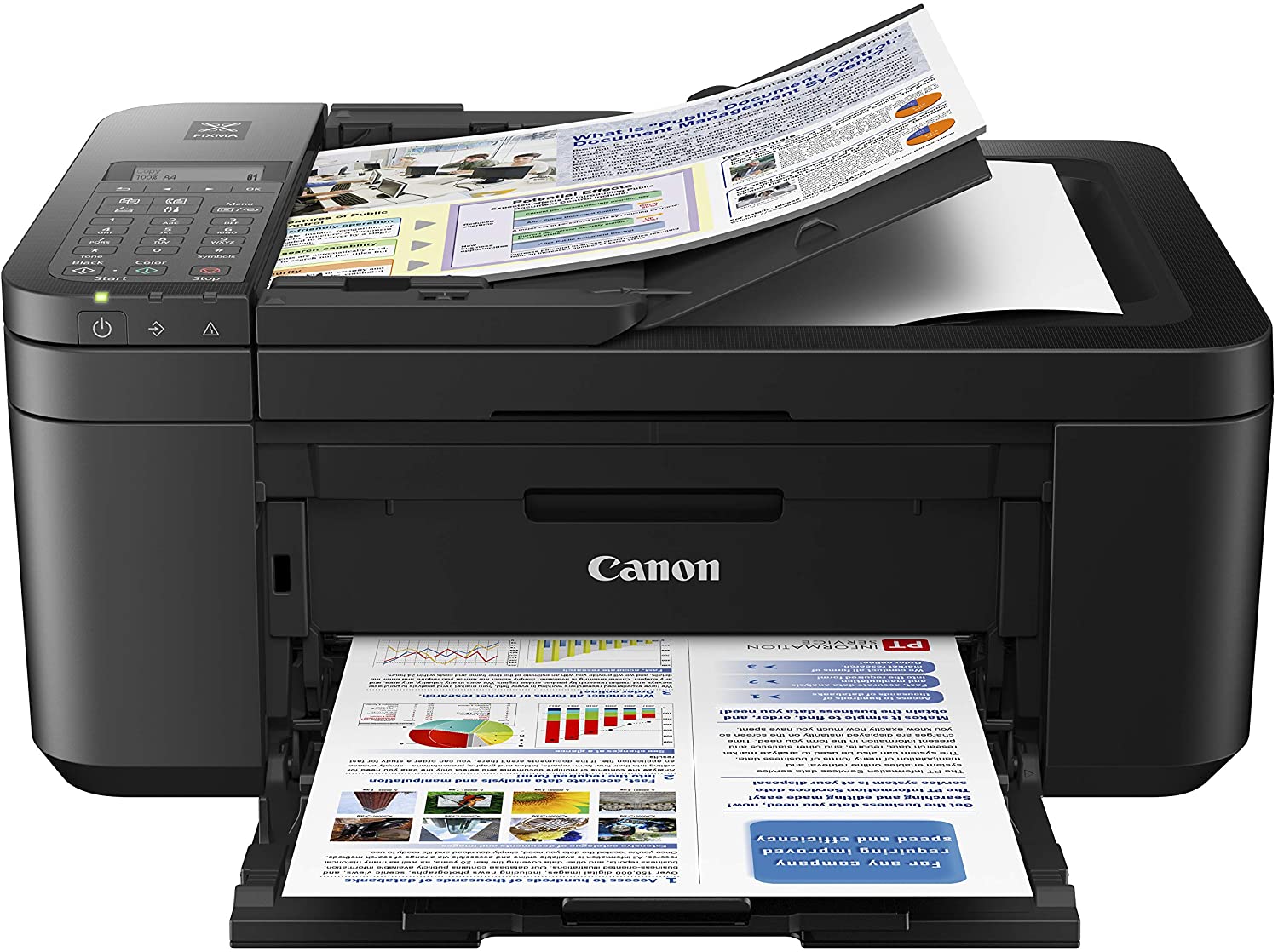 Canon PIXMA TR4520 Wireless All in One Photo Printer with Mobile Printing, Black, Amazon Dash Replenishment Ready Canon PIXMA TR4520 Wireless All in One Photo Printer with Mobile Printing, Black, Amazon Dash Replenishment Ready